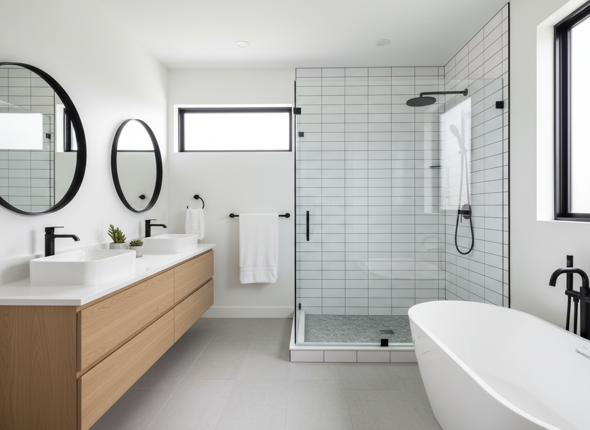 Newly remodeled bathroom